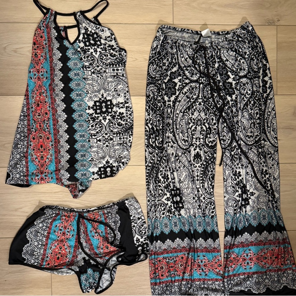 Patterned Women's Jumpsuit Set